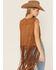 Image #4 - Fornia Women's Fringe Faux Suede Vest, Camel, hi-res