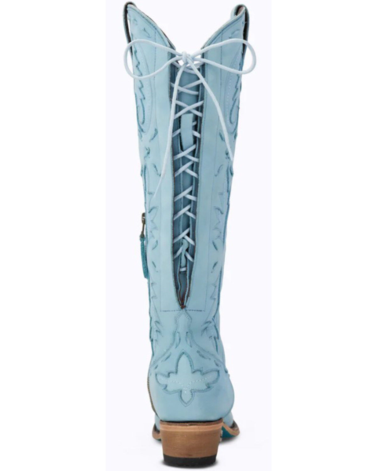 Image #5 - Lane Women's Reverie Tall Western Boots - Snip Toe, Blue, hi-res