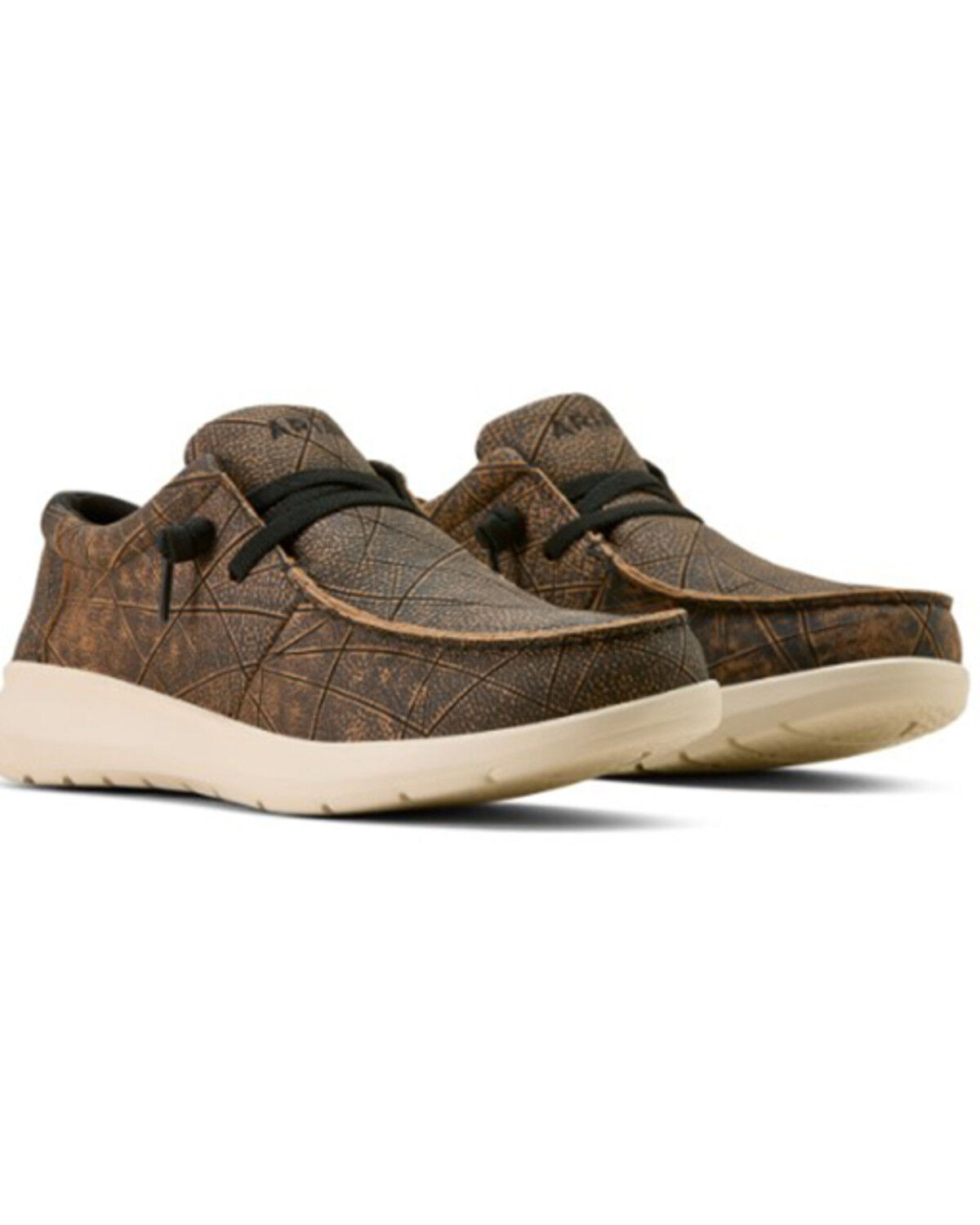 Image #4 - Ariat Men's Hilo Casual Shoes - Moc Toe, Brown, hi-res