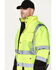 Image #2 - Hawx Men's High-Visibility Bomber Work Jacket - Big , Yellow, hi-res