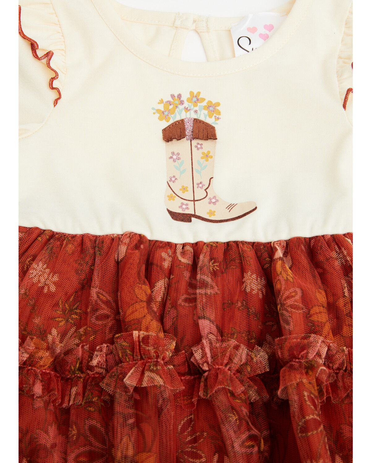 Image #2 - Sugar California Infant Girls' Cowgirl Boot Floral Print Dress, Multi, hi-res