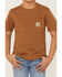 Image #3 - Carhartt Little Boys' Solid Short Sleeve Pocket T-Shirt , Medium Brown, hi-res