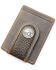 Image #1 - Cody James Men's Croc Embossed Money Clip Wallet, Chocolate, hi-res