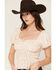 Image #2 - Ash & Violet Women's Ditsy Floral Smocked Waist Top, Cream, hi-res