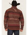 Image #4 - Cody James Men's Drif Southwestern Serape Striped Fleece Lined Shirt Jacket, Brown, hi-res