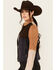 Image #2 - Cleo + Wolf Women's Carter Colorblock Suede Zip-Up Jacket , Bark, hi-res