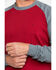 Image #4 - Wolverine Men's Brower Baseball Long Sleeve Work Shirt, Dark Red, hi-res