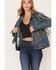 Image #1 - STS Ranchwear Women's Gretchen Fringe Denim Jacket, Blue, hi-res