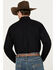 Image #4 - Cinch Men's Solid Long Sleeve Button-Down Western Shirt, Black, hi-res
