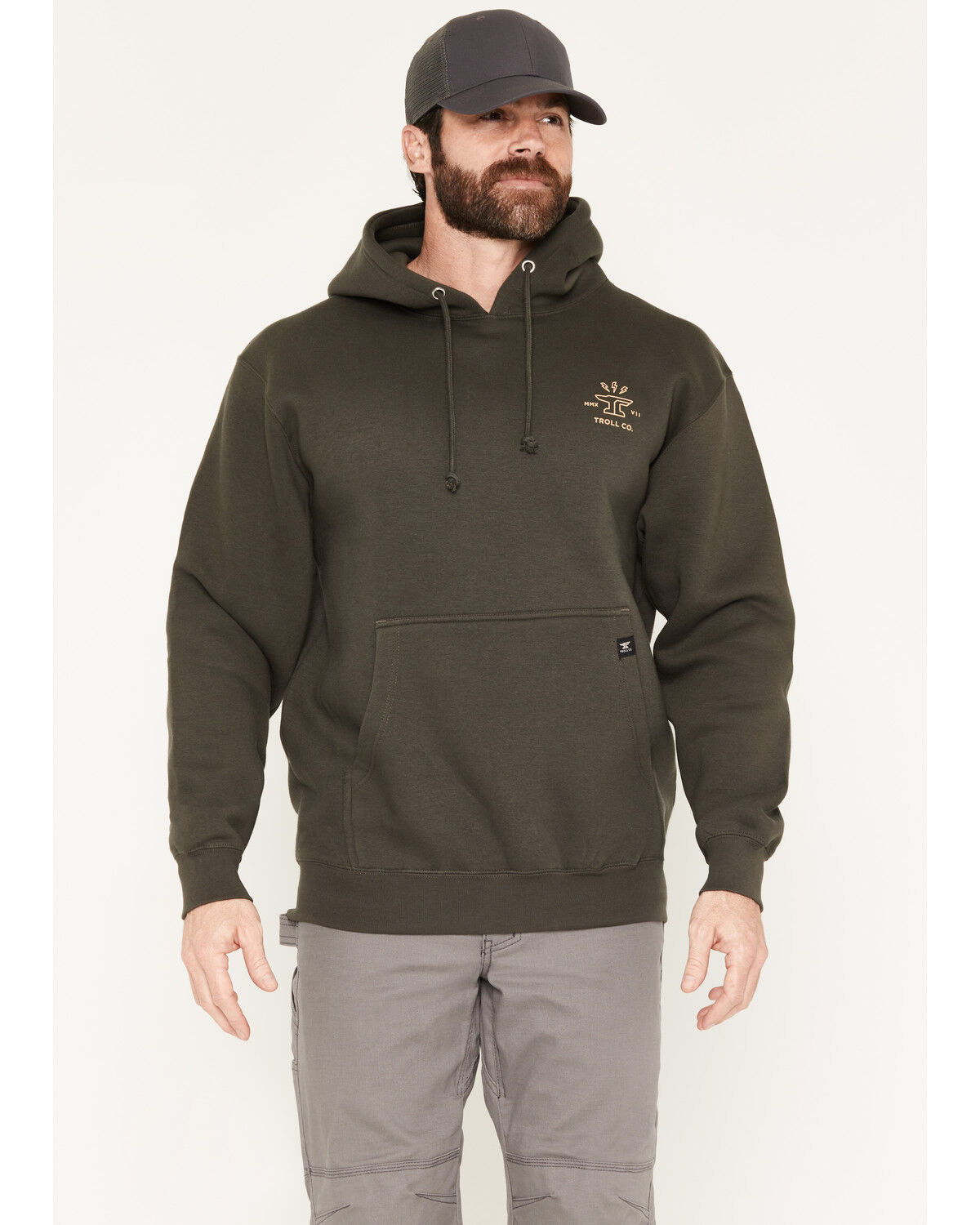 Image #2 - Troll Co Men's DHCM Twisting Wrenches Graphic Hooded Sweatshirt, Black, hi-res