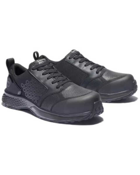 Image #1 - Timberland PRO Women's Reaxion Waterproof Work Shoes - Composite Toe, Black, hi-res