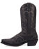 Image #3 - Laredo Men's Squire Stitched Western Boots - Snip Toe, Black, hi-res