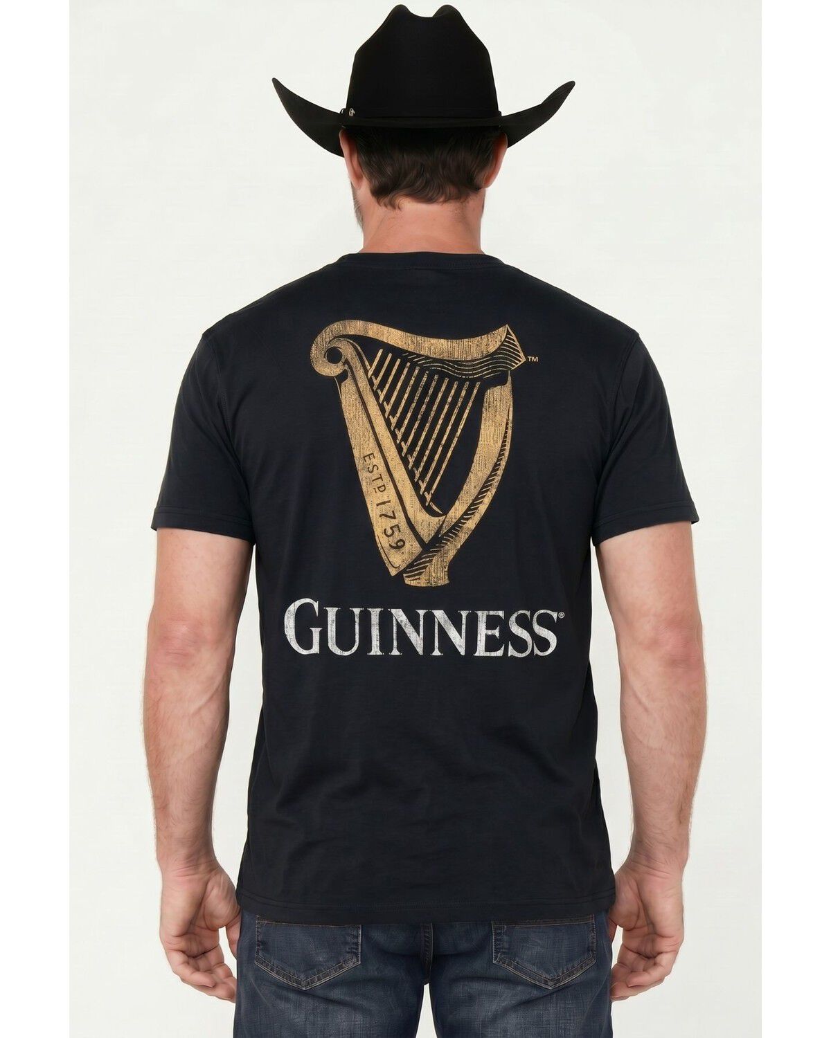 Image #2 - Changes Men's Guinness Short Sleeve Graphic Pocket T-Shirt, Black, hi-res