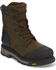 Image #1 - Justin Men's Warhawk Waterproof 8" Work Boots - Composite Toe, Brown, hi-res