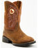 Image #1 - Justin Boys' Bowline Western Boots - Broad Square Toe, Brown, hi-res