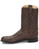 Image #3 - Justin Men's Classics Deerlite Roper Western Boots - Medium Toe, Dark Brown, hi-res