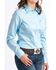 Image #2 - Cinch Women's TENCEL&trade; Stripe Long Sleeve Button Down Western Core Shirt, Light Blue, hi-res