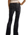 Image #1 - Rock & Roll Denim Girls' Dark Wash Seamed Trouser, Blue, hi-res