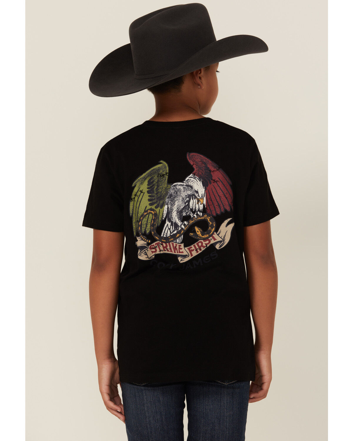 Cody James Boys' Manolito Short Sleeve Graphic T-Shirt, Black, hi-res