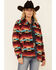 Image #1 - Outback Trading Co. Women's Southwestern Print Long Sleeve Button Down Western Big Shirt, Rust Copper, hi-res