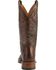 Image #7 - Boulet Women's Hand Tooled Ranger Western Boots - Square Toe, Chestnut, hi-res