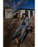 Image #1 - Cleo + Wolf Women's Wilshire Cropped Oversized Denim Jacket, Light Wash, hi-res