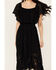 Image #3 - Beyond The Radar Women's Lace Off The Shoulder Midi Dress , Black, hi-res