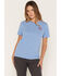 Image #2 - Carhartt Women's Irvine Relaxed Heritage Short Sleeve Graphic Tee, Blue, hi-res