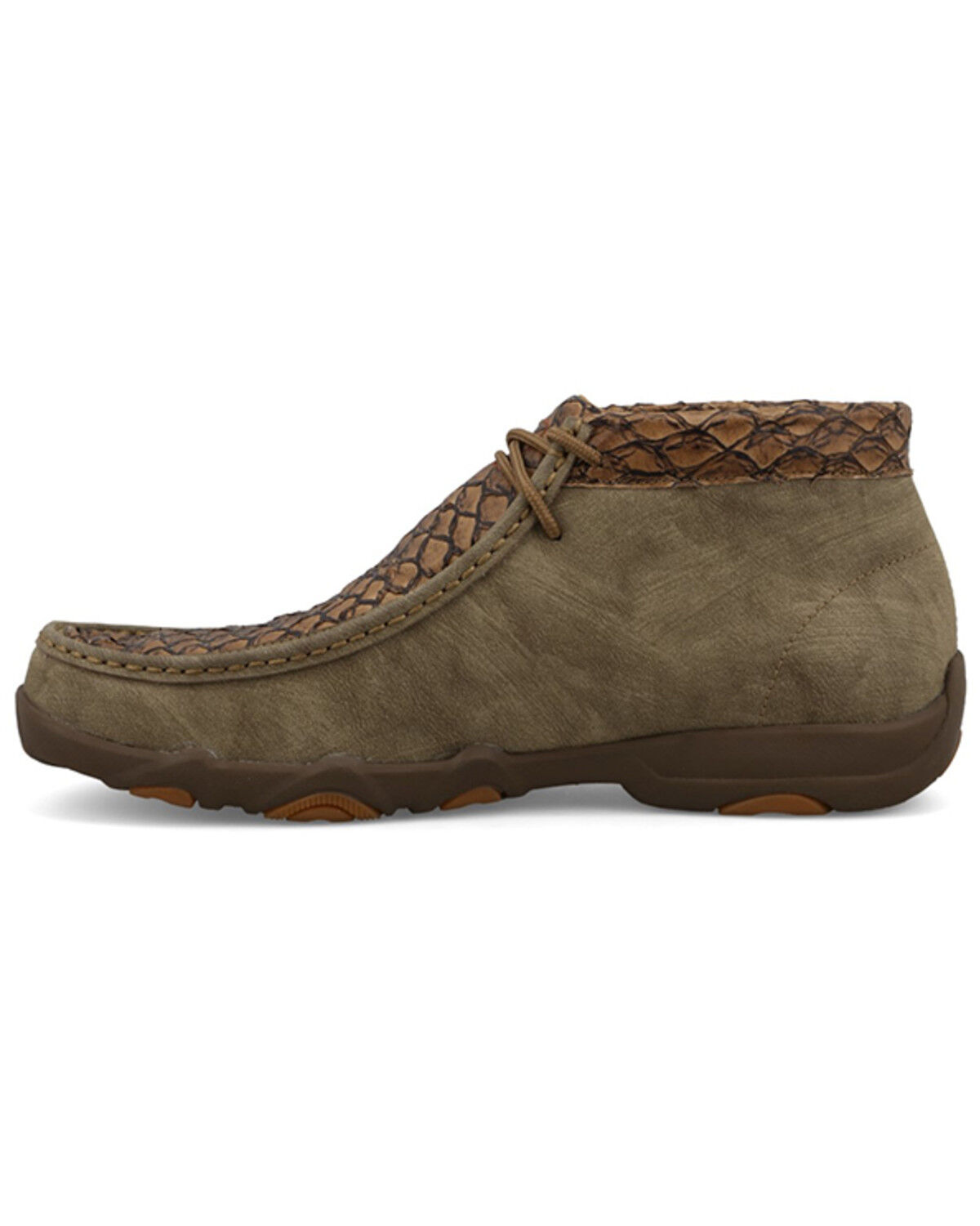 Image #3 - Twisted X Men's Exotic Seabass Chukka UltraLite X&trade; Driving Shoes - Moc Toe, Tan, hi-res