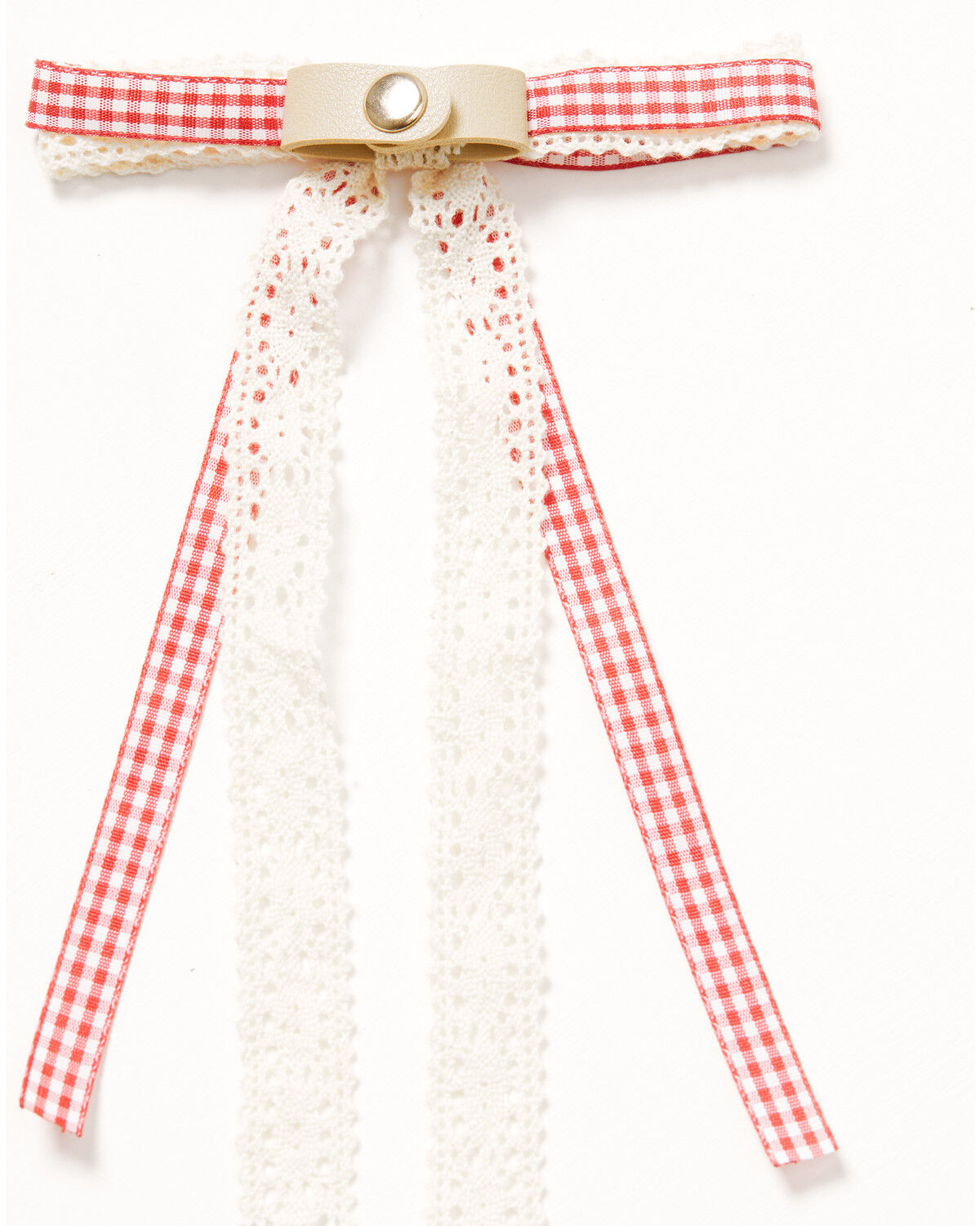 Image #3 - Shyanne Women's Gingham Lace Boot Bow, Red, hi-res