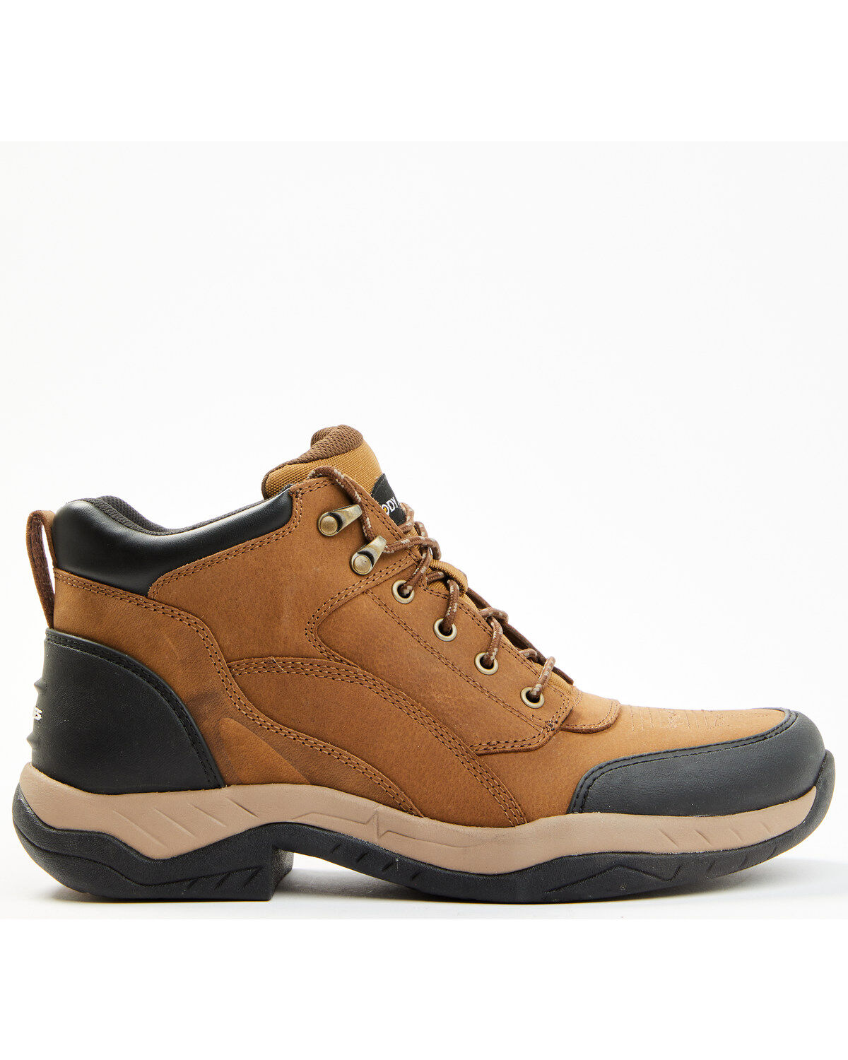 Image #2 - Cody James Men's 5" Endurance Soft Song Shin Buff Lace-Up Work Boots - Soft Toe, Tan, hi-res