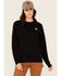 Image #1 - Carhartt Women's Relaxed Fit Midweight French Terry Crewneck Sweatshirt, Black, hi-res