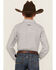 Image #4 - Ariat Boys' Classic Geo Print Long Sleeve Button-Down Western Shirt, White, hi-res