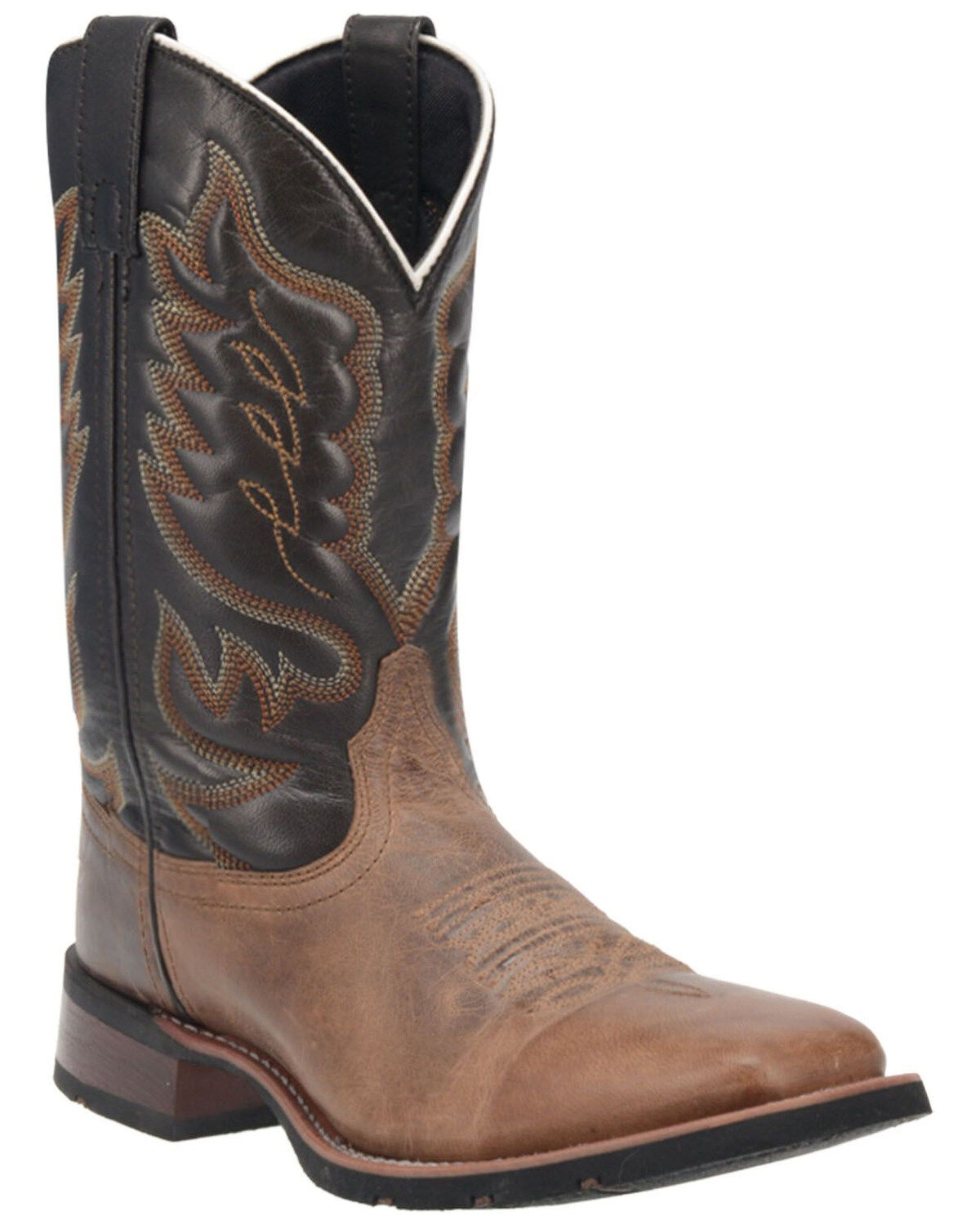 Image #1 - Laredo Men's Montana Performance Western Boots - Broad Square Toe, Brown, hi-res