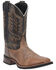 Image #1 - Laredo Men's Montana Performance Western Boots - Broad Square Toe, Brown, hi-res