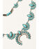 Image #2 - Shyanne Women's Cactus Rose Turquoise Layered Crescent Stone Necklace, Rust Copper, hi-res