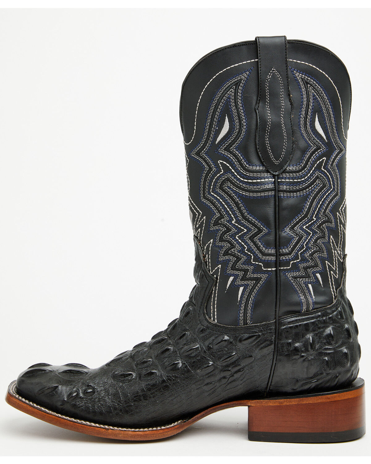 Image #3 - Cody James Men's Croc Print Badlands Western Boots - Broad Square Toe, Black, hi-res