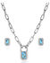 Image #1 - Montana Silversmiths Women's Turquoise Glam Jewelry Set, Silver, hi-res