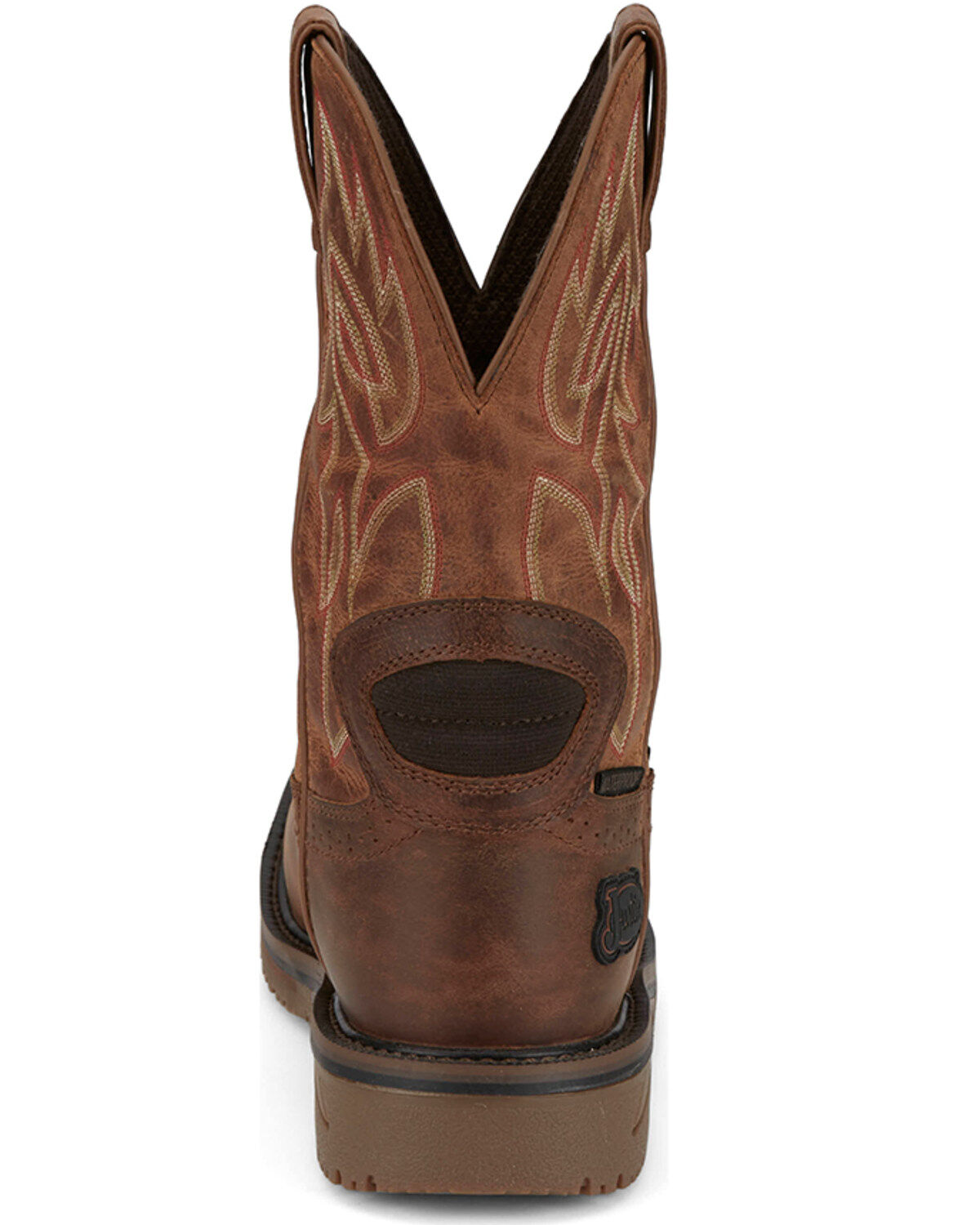 Image #5 - Justin Men's Broncy Waterproof Western Work Boots - Composite Toe, Brown, hi-res