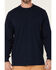 Image #3 - Hawx Men's Solid Forge Long Sleeve Work Pocket T-Shirt , Navy, hi-res