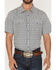 Image #3 - Gibson Trading Co Men's haven Geo Print Short Sleeve Snap Western Shirt - Tall, Light Blue, hi-res