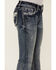 Image #4 - Grace in LA Girls' Medium Wash Thunderbird Pocket Bootcut Stretch Denim Jeans , Medium Wash, hi-res