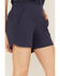 Image #2 - Columbia Women's Pleasant Creek Stretch Shorts, Navy, hi-res