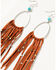 Image #2 - Idyllwind Women's Valona Fringe Earrings, Brandy Brown, hi-res