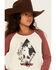 Image #2 - Wrangler Girls' Desert Logo Long Sleeve Graphic Shirt , Rust Copper, hi-res