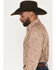 Image #2 - Ely Walker Men's Paisley Print Long Sleeve Pearl Snap Western Shirt - Big, Khaki, hi-res