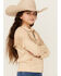 Image #2 - Shyanne Girls' Juniper Faux Suede Fringe Jacket, Tan, hi-res