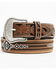 Image #1 - Cody James Men's Austin Southwestern Print Embroidered and Tooled Belt, , hi-res