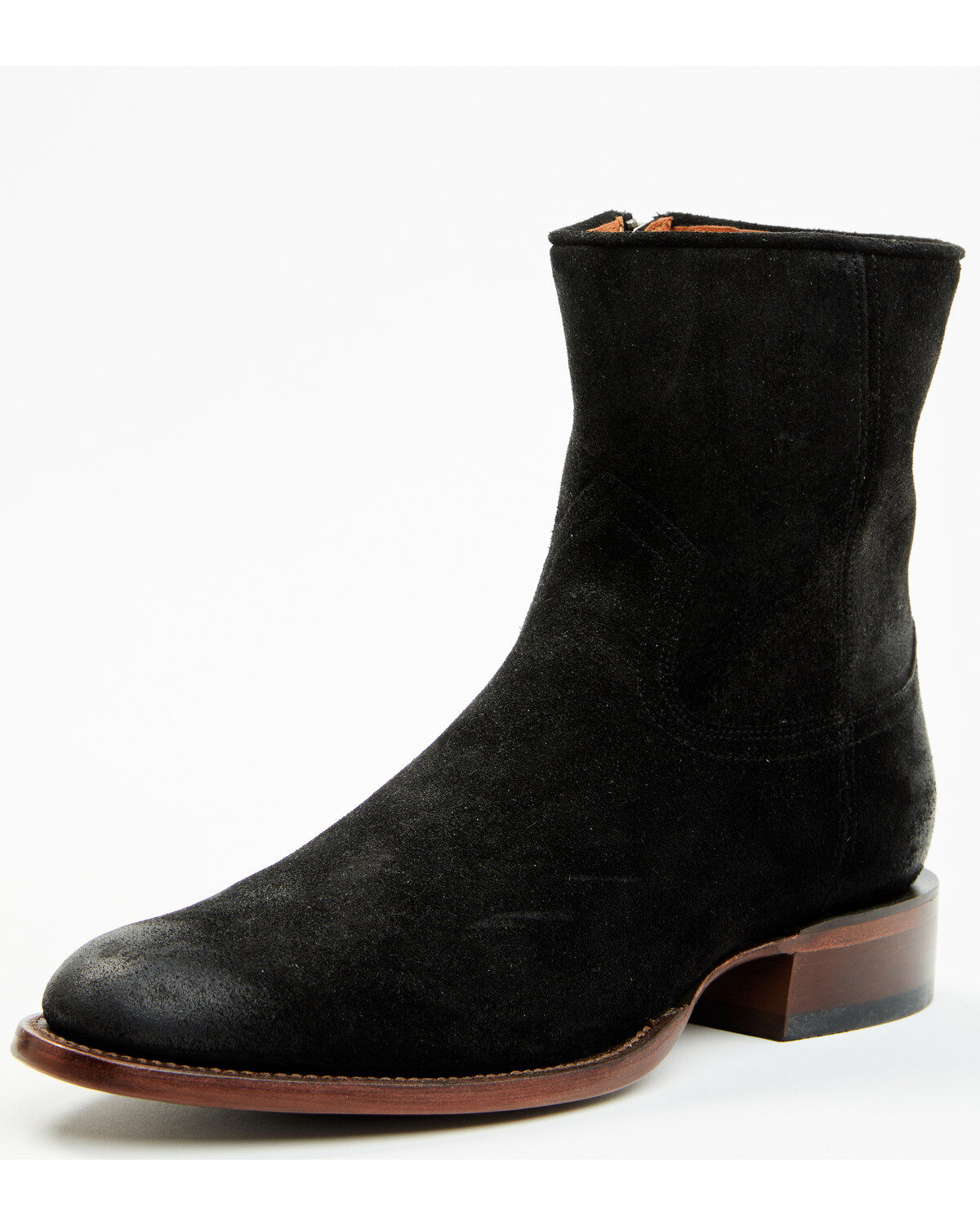 Image #2 - Moonshine Spirit&reg; Men's Pancho Roughout Ankle Boots - Round Toe, Black, hi-res