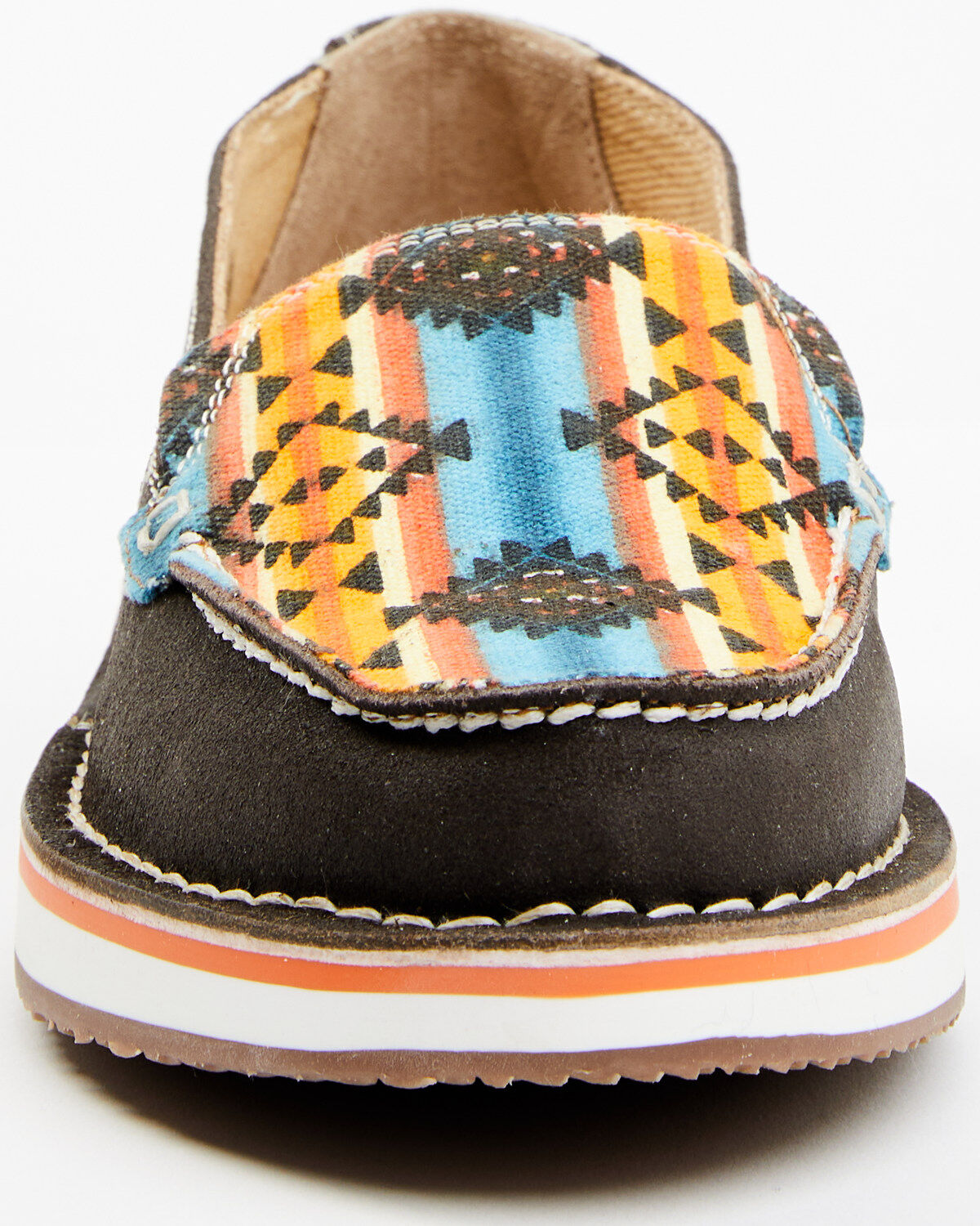 Image #4 - Myra Bag Women's Laguna Southwestern Print Slip-On Sneakers - Moc Toe, Brown, hi-res